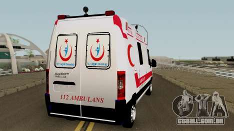 Fiat Ducato 2005 Turkish Ambulance para GTA San Andreas