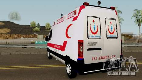 Fiat Ducato 2005 Turkish Ambulance para GTA San Andreas