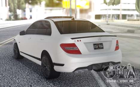 Mercedes-Benz C63 AMG para GTA San Andreas