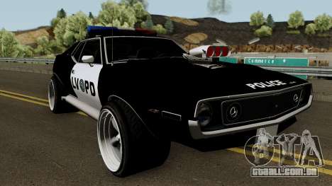 AMC Javelin AMX 401 Police LVPD 1971 V2 para GTA San Andreas