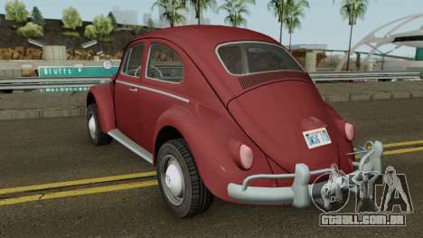 Volkswagen Beetle Deluxe 1300 (Non-ragtop) 1963 para GTA San Andreas