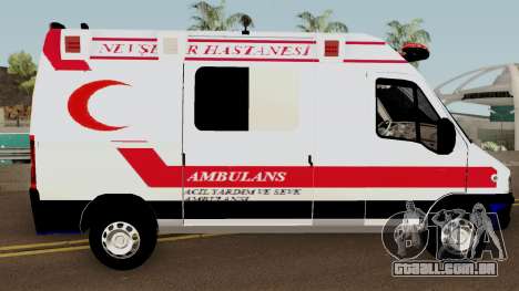 Fiat Ducato 2005 Turkish Ambulance para GTA San Andreas