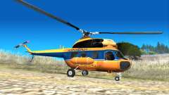 Soviética helicóptero Mi-2 Aeroflot para GTA San Andreas