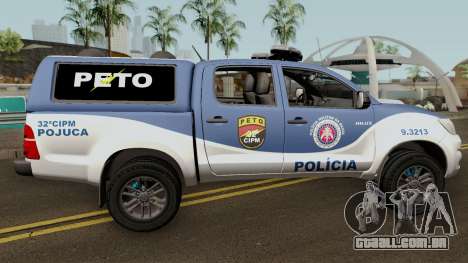 Toyota Hilux 2015 PETO CIPM POJUCA para GTA San Andreas