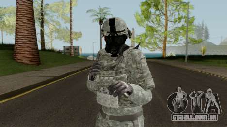 US Army ACU Skin (Gasmask) para GTA San Andreas