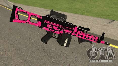 Gunrunning Combat MG MK.II GTA 5 Pink Skull para GTA San Andreas