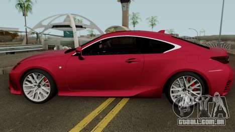 Lexus RC350 Coupe 2015 para GTA San Andreas