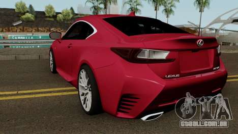 Lexus RC350 Coupe 2015 para GTA San Andreas