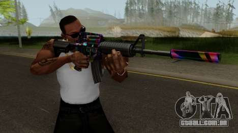 Rainbow M4 para GTA San Andreas