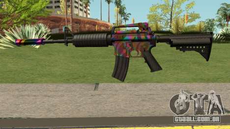 Rainbow M4 para GTA San Andreas