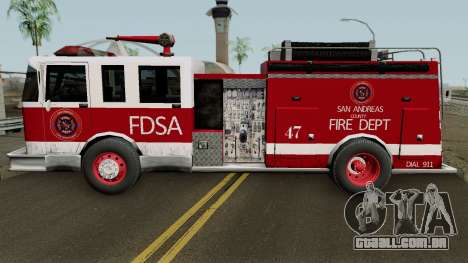 Firetruck Remastered para GTA San Andreas
