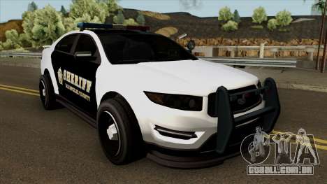 Ford Taurus Sheriff (Interceptor style) 2012 para GTA San Andreas