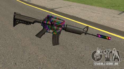 Rainbow M4 para GTA San Andreas