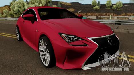 Lexus RC350 Coupe 2015 para GTA San Andreas