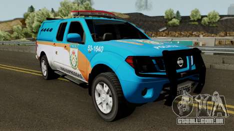 Nissan Frontier PMERJ BPVE 2013 para GTA San Andreas