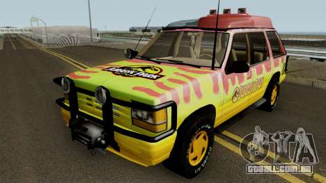 Ford Explorer - Jurassic Park v2 para GTA San Andreas