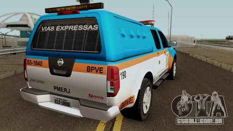 Nissan Frontier PMERJ BPVE 2013 para GTA San Andreas