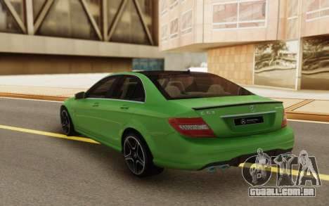 Mercedes-Benz C63 AMG para GTA San Andreas