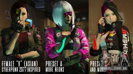 Cyberpunk Custom Female Ped para GTA 5