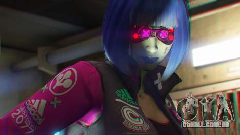 Cyberpunk Custom Female Ped para GTA 5