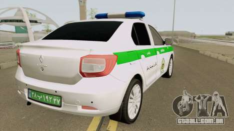 Renault Logan 2016 Policia Iranian para GTA San Andreas