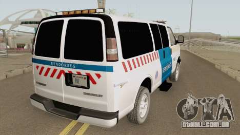Chevrolet Express Hungarian Police Rendorseg para GTA San Andreas
