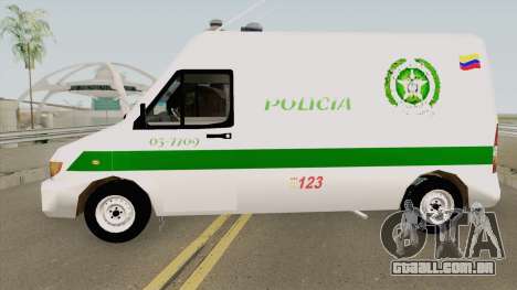 Mercedes Benz Sprinter Policia para GTA San Andreas