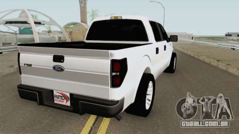 Ford F150 Police Unmarked para GTA San Andreas