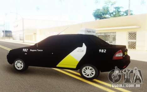 Lada Priora Táxi Yandex para GTA San Andreas