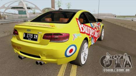 BMW M3 E92 Burgershot 2007 para GTA San Andreas