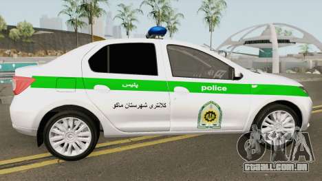 Renault Logan 2016 Policia Iranian para GTA San Andreas