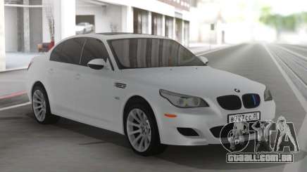 BMW M5 E60 Clear White para GTA San Andreas