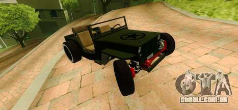 Jeep Willys Flatfender Loose Nuts para GTA San Andreas