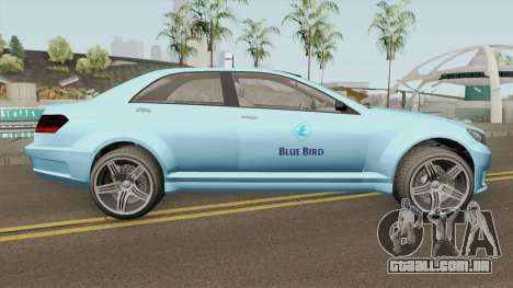 Benefactor Schafter Blue Bird Taxi GTA V para GTA San Andreas