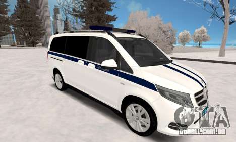 Mercedes-Benz Vito Polícia para GTA San Andreas