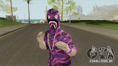 Skin BAPE Purple Camo para GTA San Andreas