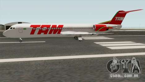 Fokker 100 TAM Airlines para GTA San Andreas