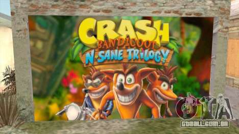 Crash Bandicoot N. Sane Trilogy Wall Garage CJ para GTA San Andreas