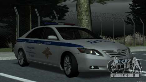 Toyota Camry 2007 MS DPS de polícia de trânsito para GTA San Andreas