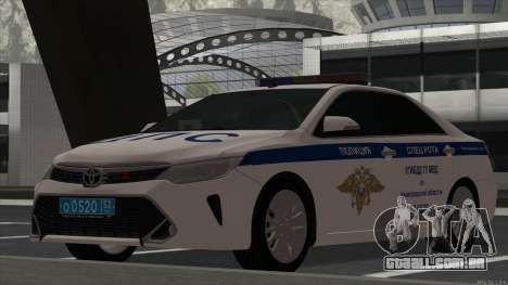 Toyota Camry 2015 polícia de trânsito para GTA San Andreas