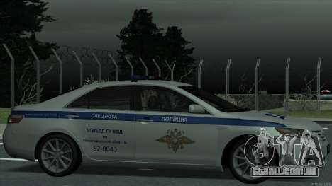 Toyota Camry 2007 MS DPS de polícia de trânsito para GTA San Andreas