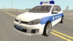 Volkswagen Golf VI Serbian Police para GTA San Andreas