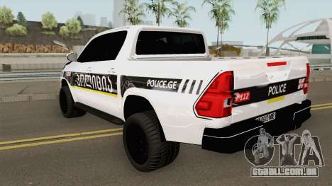 Toyota Hilux Georgia Police para GTA San Andreas
