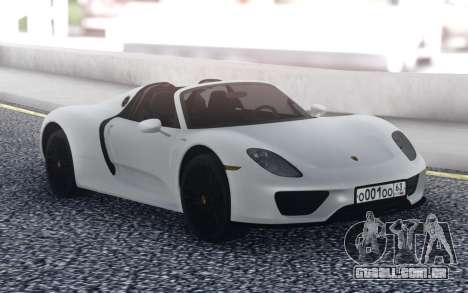 Porsche 918 Spyder para GTA San Andreas