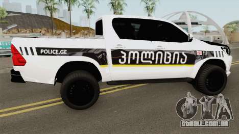 Toyota Hilux Georgia Police para GTA San Andreas