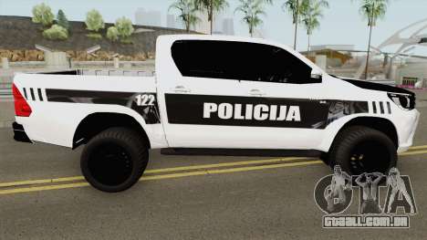 Toyota Hilux POLICIJA BiH para GTA San Andreas
