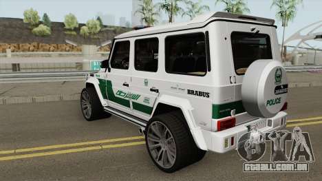 Mercedes-Benz G700 Brabus Widestar Dubai Police para GTA San Andreas
