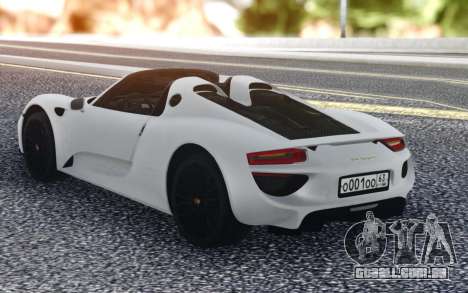 Porsche 918 Spyder para GTA San Andreas