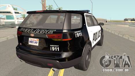 Vapid Police Cruiser Utility GTA V para GTA San Andreas