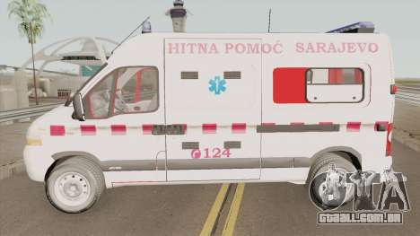 Renault Master Hitna Pomoc Ambulance Sarajevo para GTA San Andreas